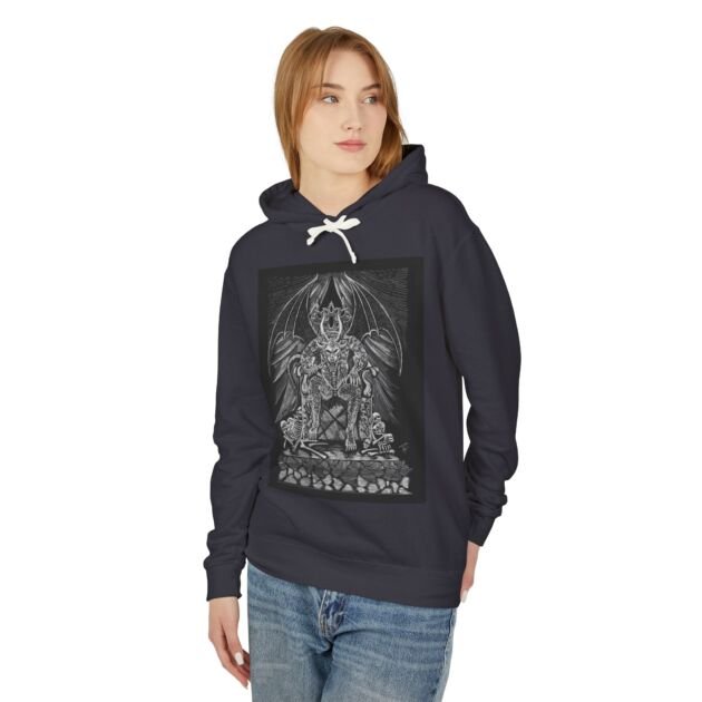 Demon Throne Hoodie — Gothic Fantasy Hooded Sweatshirt